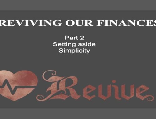 Revive – Setting Aside & Simplicity – Mark Chapple